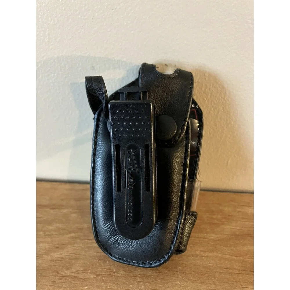 1990's Verizon Black Leather Belt Clip Holster PAGER COVER